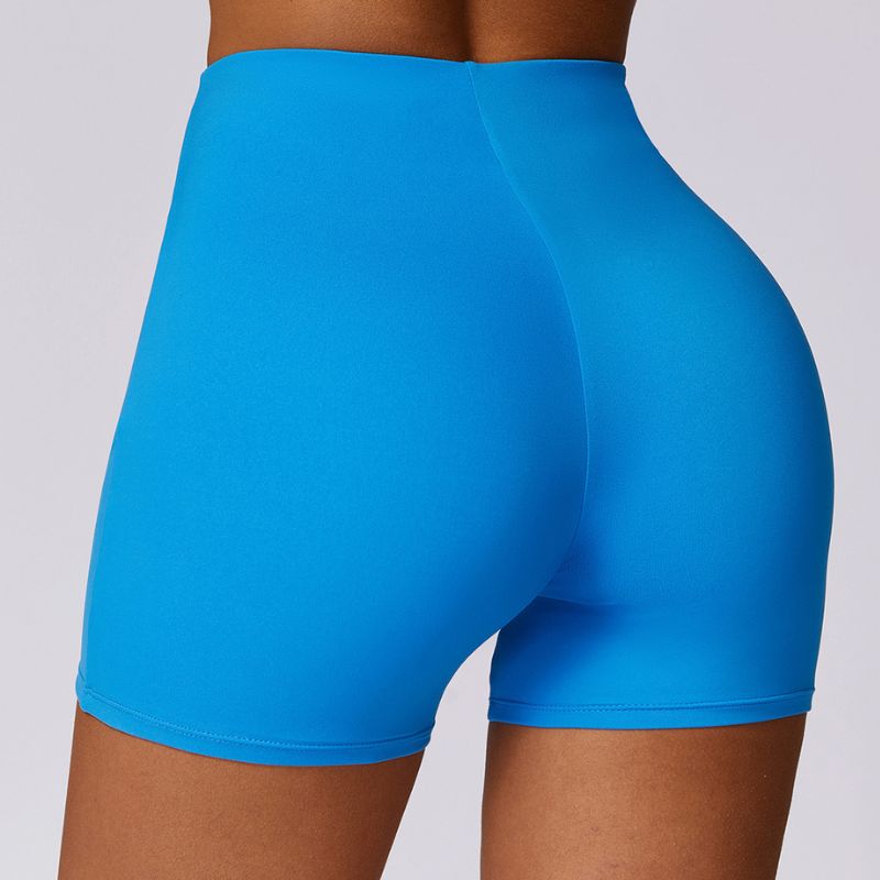 Hip-lifting high-waisted yoga sport shorts