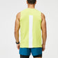 Solid color sleeveless breathable sports tank top