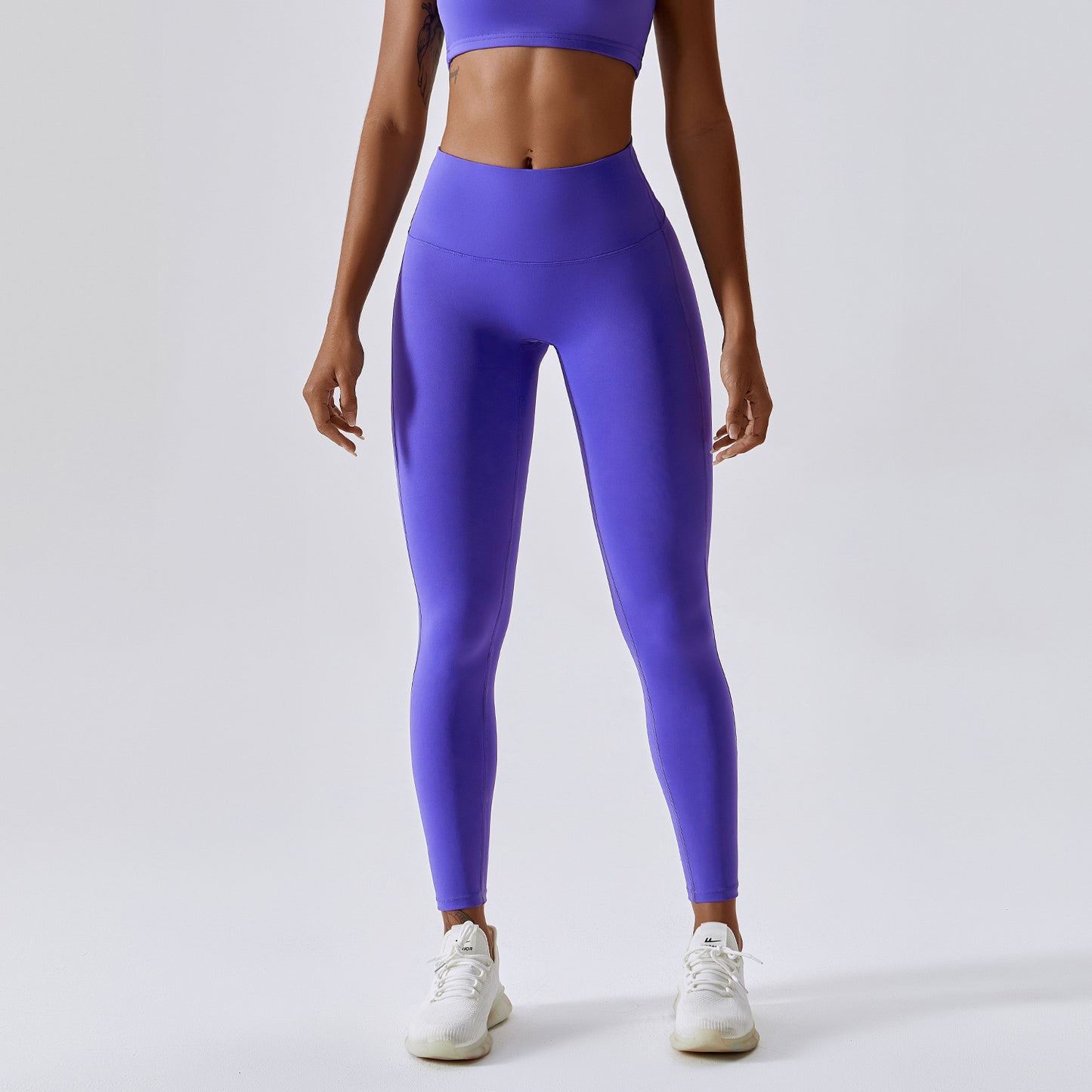 Leggings fonctionnels de couleur unie qui soulèvent les fesses