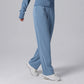 High Waisted Loose Drawstring Straight Leg Full-Length Pants