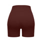 Solid color drawstring seamless knit sports shorts