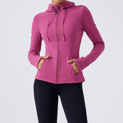 fleece and warm Long Sleeve and full Zipper Hooded Sport Jacket