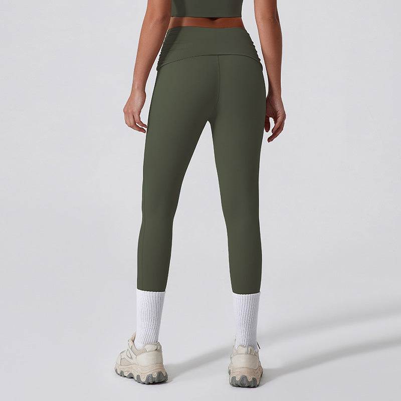 Quick-Dry High Waist Twist Butt Lift Running Leggings