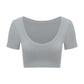 Seamless knitted sports short-sleeved T-shirt