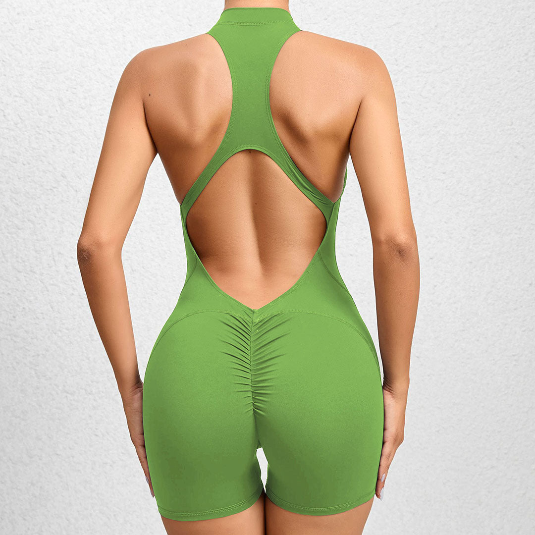 Tight-fitting with zipper quick-drying Jumpsuits