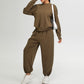 Autumn and winter loose casual sports sweatshirts 2-piece set