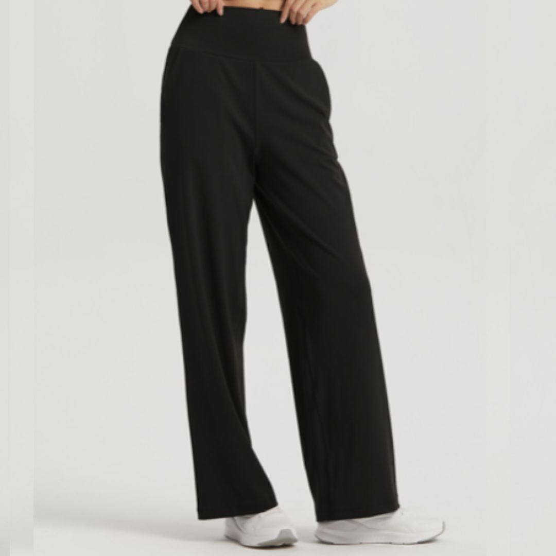 High-waisted loose pockets pants