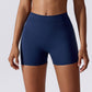 Solid color hip lift shorts