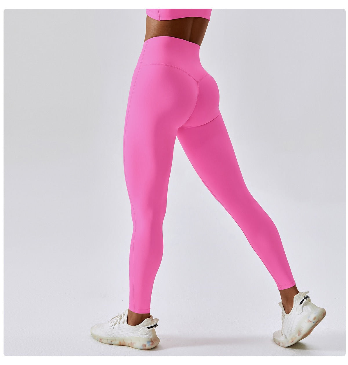 Leggings fonctionnels de couleur unie qui soulèvent les fesses