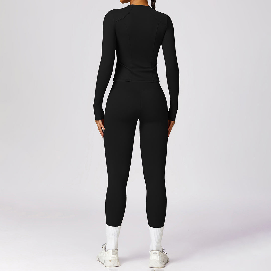 High-intensity fitness long sleeve & leggings sports set