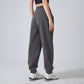 Autumn and winter velvet warm leg-fitting casual sweatpants