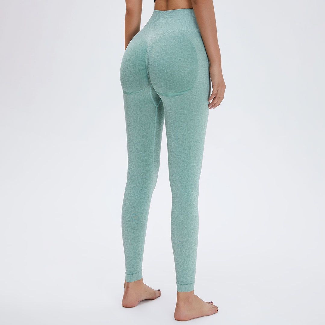 Solid color high-rise sports leggings