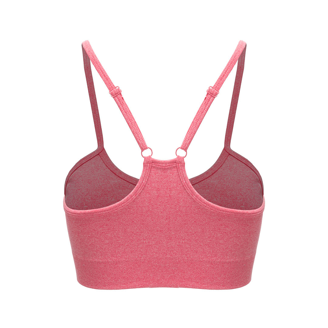 Seamless thin strap sports bra