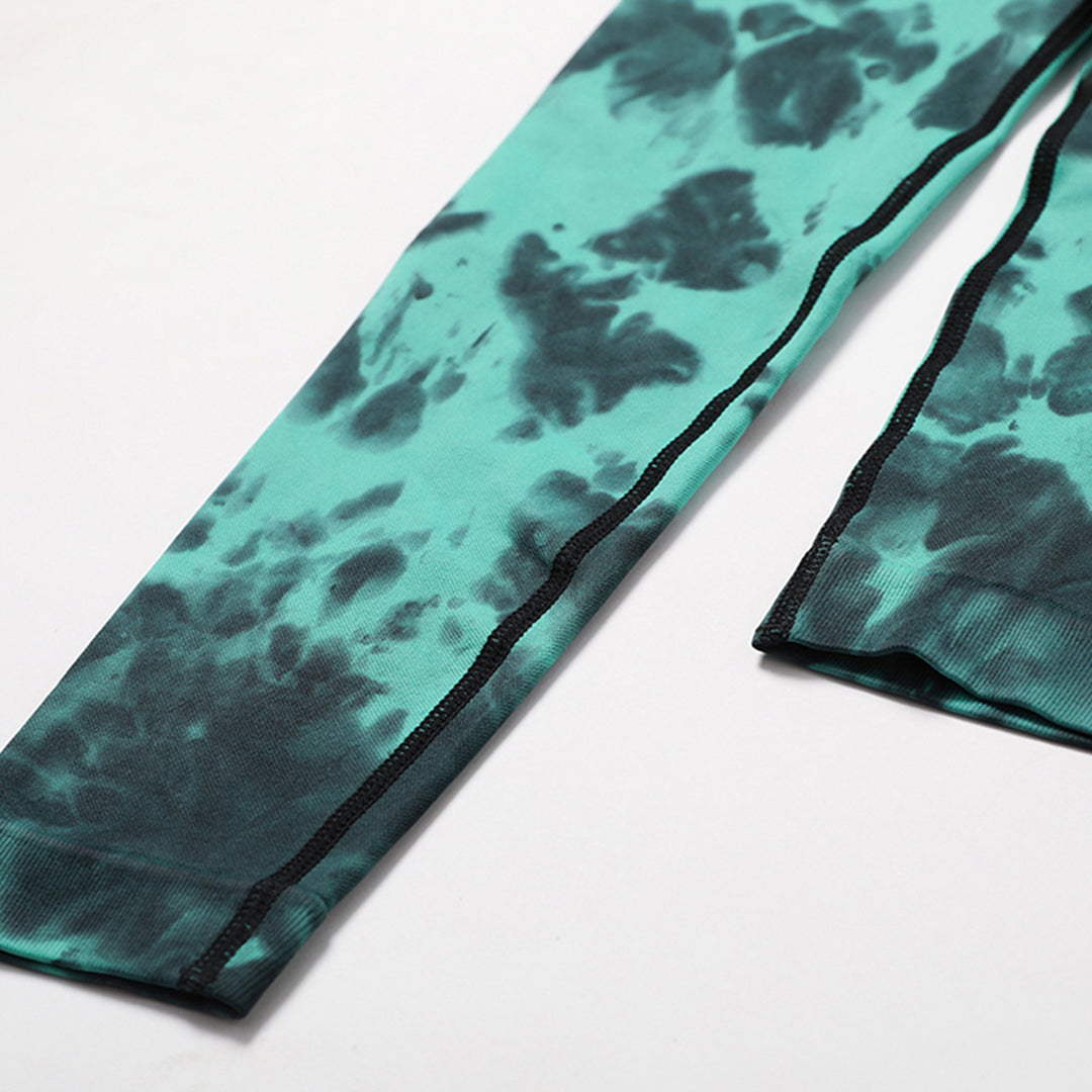 Tie-dye seamless high waist yoga leggings