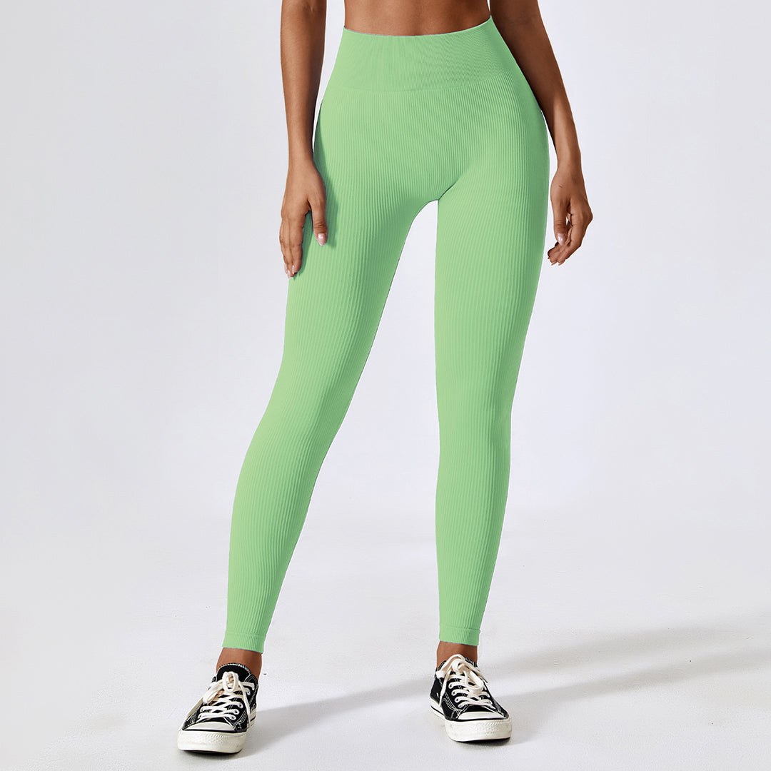 Seamless sports high waist fitness leggings