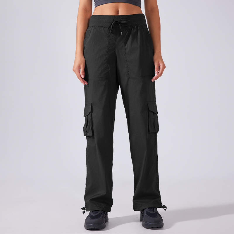 Multi pocket wide leg Cargo sports pants