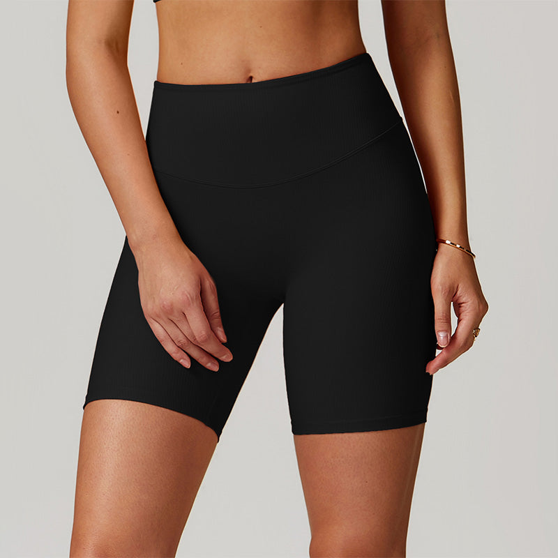 Quick-Dry High-Waist Thread Butt Lift Sports Shorts