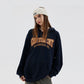 Loose lettered hoodie