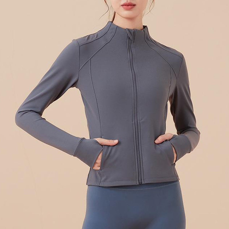 Veste de sport cardigan zippée décontractée