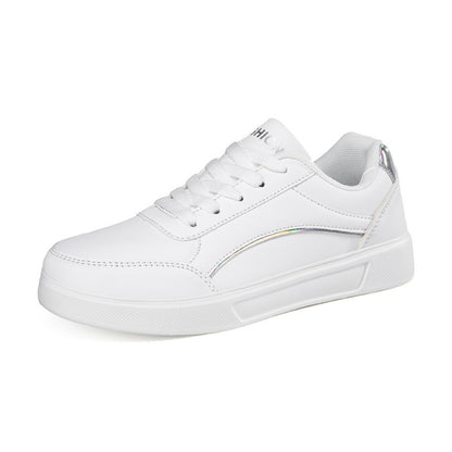 Women's White Shoes Casual Thick-Soled Sneakers