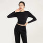 Casual Quick Dry Cropped Sports Top