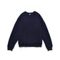 Retro cotton solid color crew neck sweatshirt