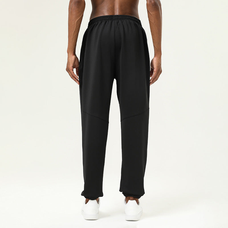 Men's casual and loose drawstring sports pants