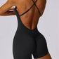 Quick-drying athleisure fitness bodysuits