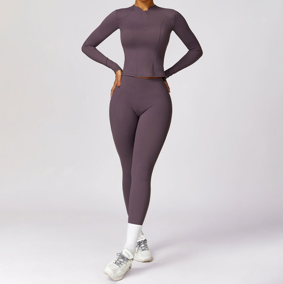 High-intensity fitness long sleeve & leggings sports set