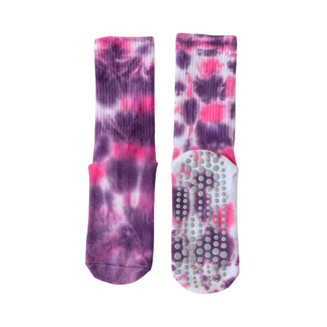 Chaussettes de yoga Pilates mi-mollet chaussettes antidérapantes absorbant la sueur 