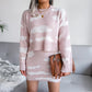 Autumn and Winter Cloud Knitted Sweater Hip Skirt 2-Piece Set